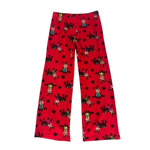 Reindeer Snowflakes Soft Fleece Sleep Pants Lounge Size M Christmas Holiday PJ's - Picture 3 of 6